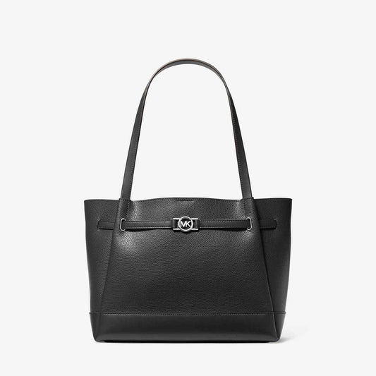 Michael Kors Reed Leather Shoulder Bag Black (35F4S6RT3T-BLACK) Women