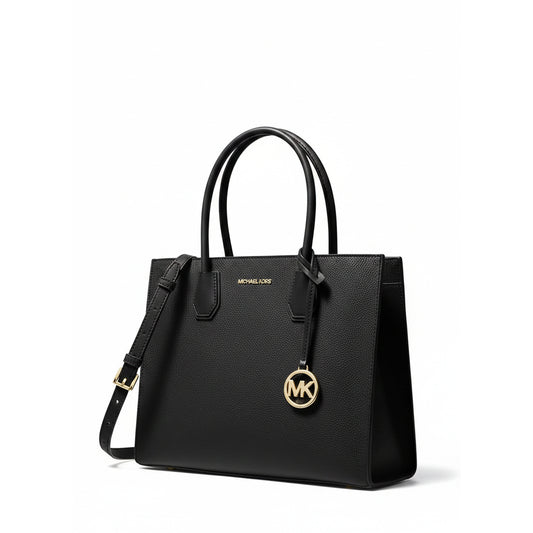 Michael Kors Mercer Large Leather Tote Black, Women