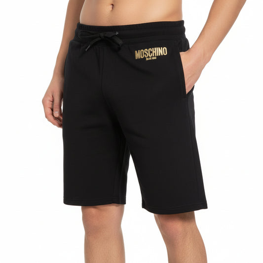 Moschino Black Drawstring Beach Shorts (A67139411-0555) Men