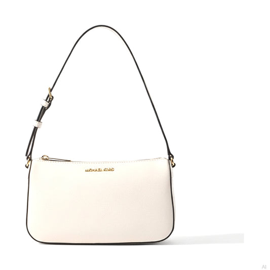 Michael Kors Lyra Saffiano Leather Crossbody Bag Light Cream, Women