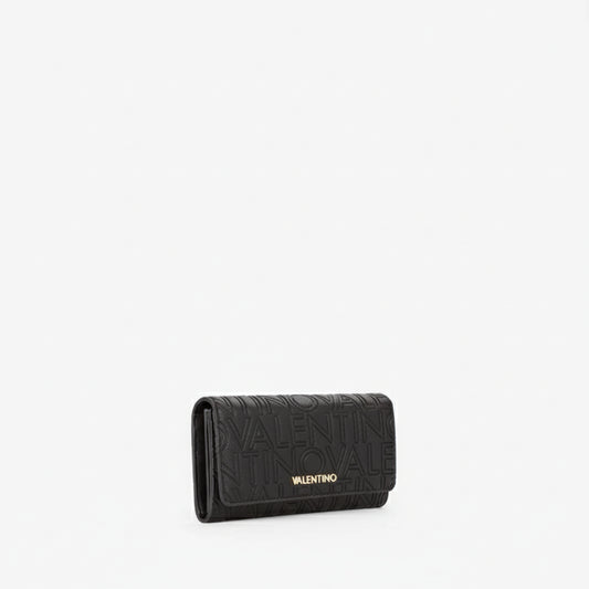Mario Valentino Embossed Logo Wallet Black (VPS8PG113-001) Women