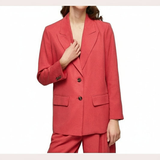 Pepe Jeans Silvie Double-Breasted Blazer Red (PL402178-217) Women