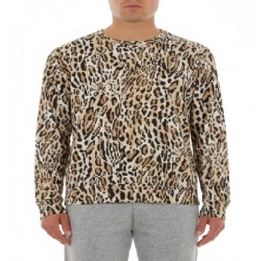 Moschino Leopard Print Sweatshirt Beige (A17039419-1888) Men