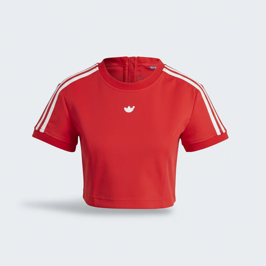 Adidas Short Sleeve T-shirts ESS CROPPED TEE (IB4549-GOLD) Women