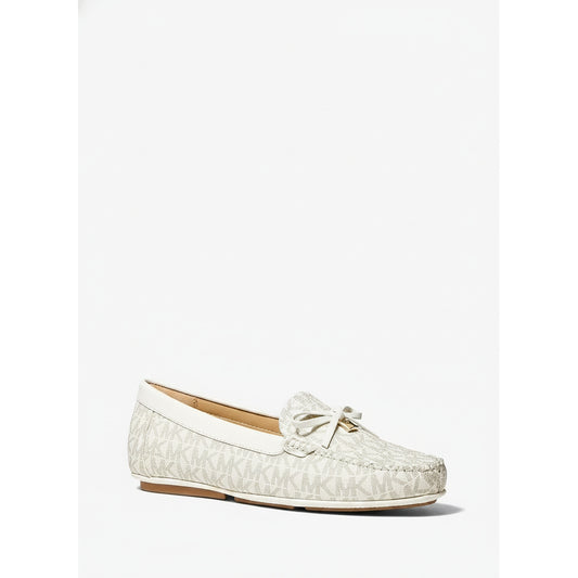 Michael Kors Logo Print Loafers Vanilla White, Women