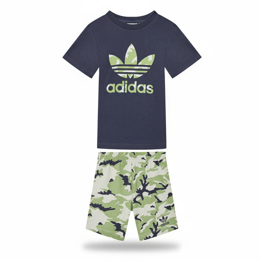 Adidas Tracksuits SHORT TEE SET (HE6928-NAVY) Unisex