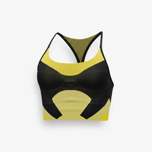 Adidas Bra aSMC TST SL BRA (HI4755-BLACK_YELLOW) Women