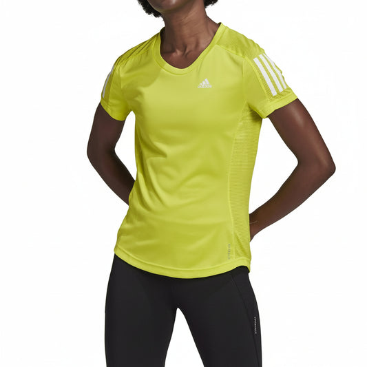 Adidas Own The Run Performance Tee Yellow, Women