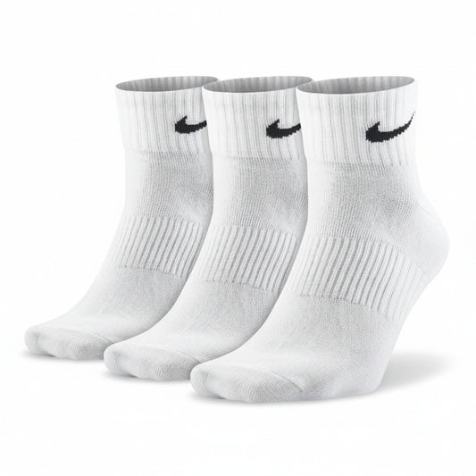 Nike White Crew Athletic Socks, Men