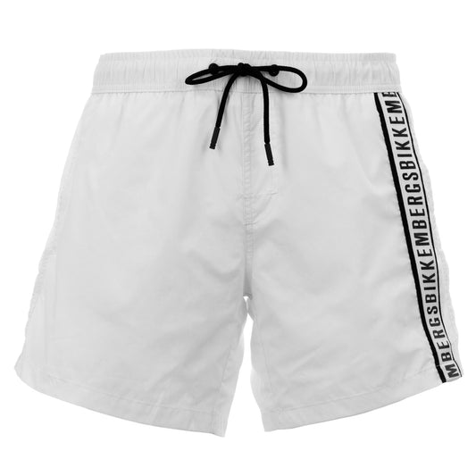 Bikkembergs Swimshorts Tape (BKK1MBS01-WHITE_BLACK) Men