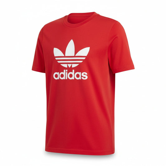 Adidas Short Sleeve T-shirts TREFOIL T-SHIRT (HE9511-RED_WHITE) Men