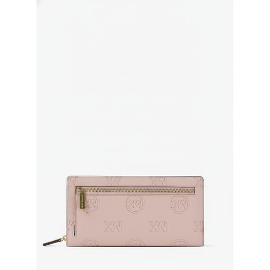 Michael Kors Carson Embossed Logo Wallet Powder Blush, Women