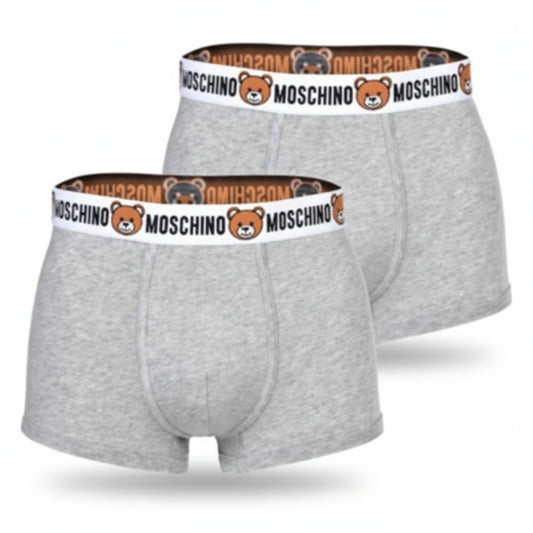 Moschino Teddy Bear Logo Boxer Briefs Grey (A13864402-0489) Men