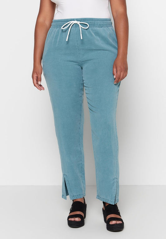 GARMENT DYED TEXTURED RAYON/LINEN/TENCEL Women
