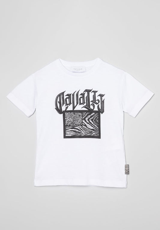 Roberto Cavalli Junior Boy T-shirt white (ZZO1Y6M71-A00) Kids