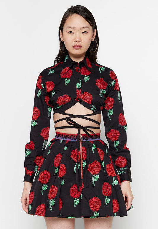 Versace Jeans Couture 74DP215 CROP RELAXED STRING Black (ZZO2LCXAL-Q00) Women