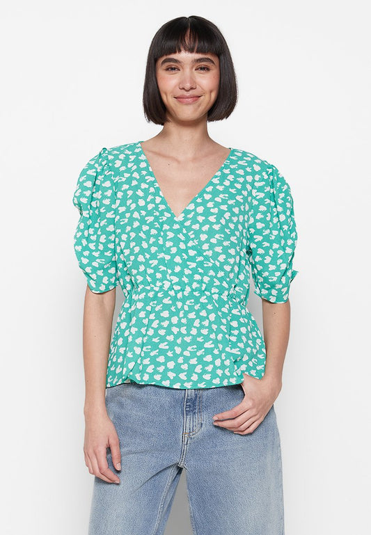 JDY KARLA 2/4 WRAP TOP WVN LO Multi-Coloured (ZZO1W8W14-T00) Women