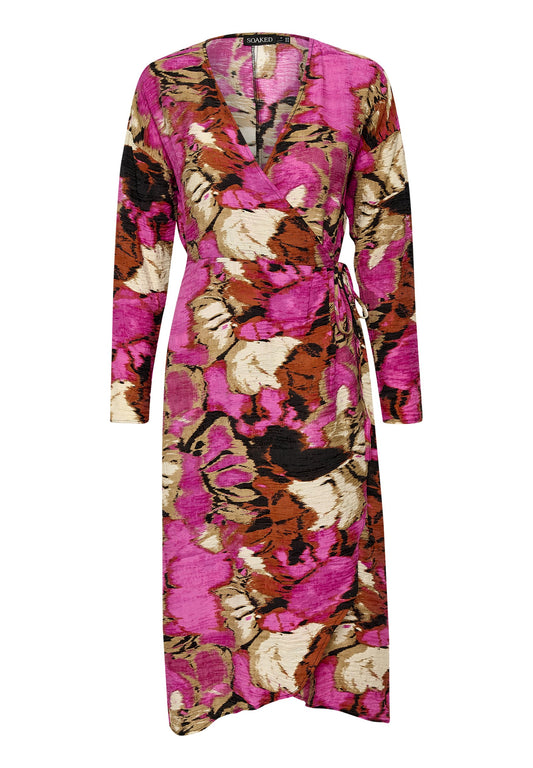 Soaked in Luxury SLImana Wrap Dress Purple (SO921C0FD-I11) Women