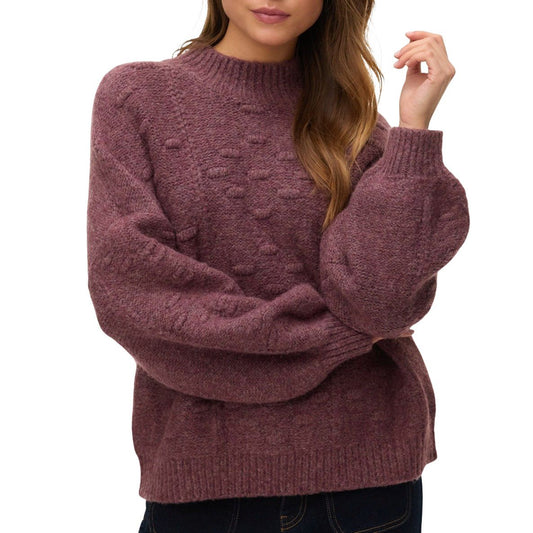 Vero Moda Kaia LS Highneck Sweater (10334928-ROSEBROWN) Women