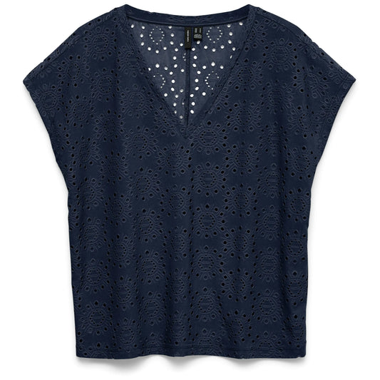 Vero Moda Tassa Liv SS Top (10344367-NAVYBLAZER) Women