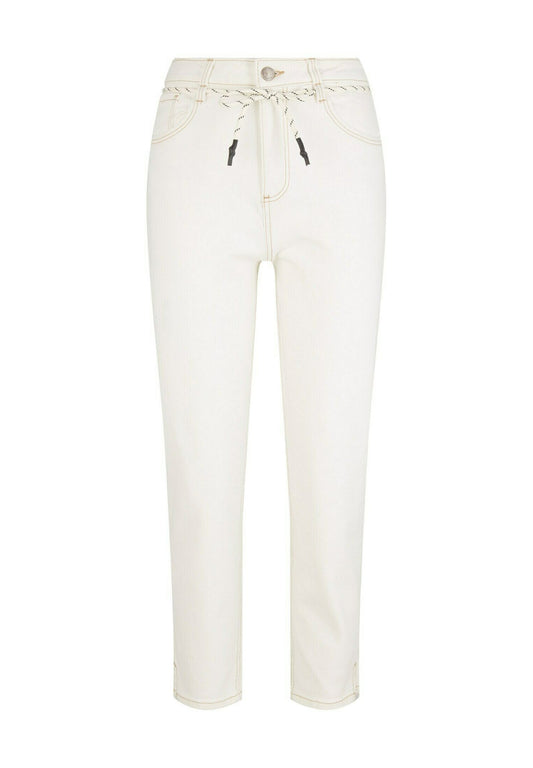 TOM TAILOR Jeanshosen Cropped Barrel Jeans Off-White (TO221N0G5-A11) Women