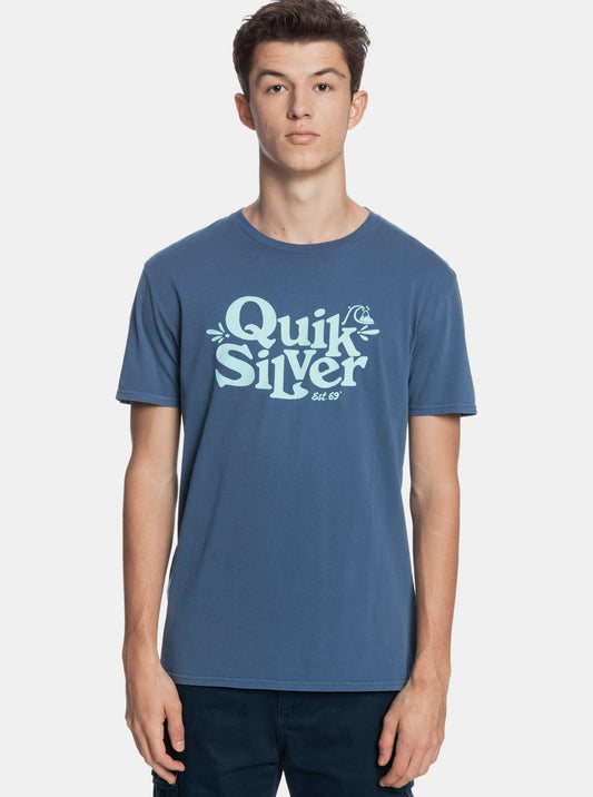 Quiksilver, T-Shirt, Blue, Men