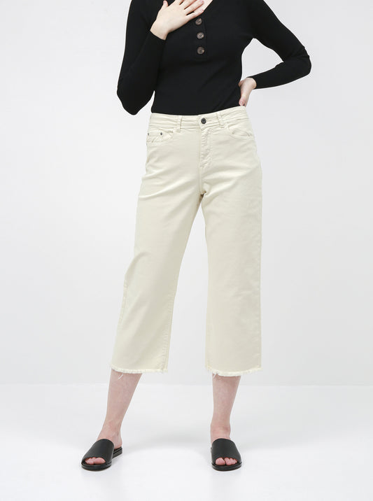 Jdy Cropped Straight Fit Jeans Tonia White (15198474-601855) Women