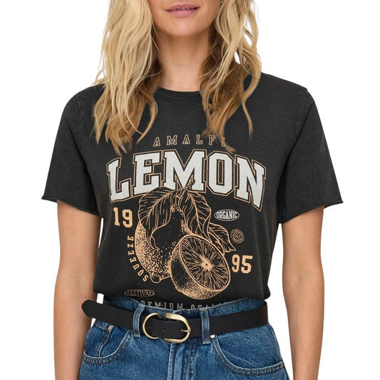 Only Lucy Shirt (15215721-BLKFRTLEMON) Women