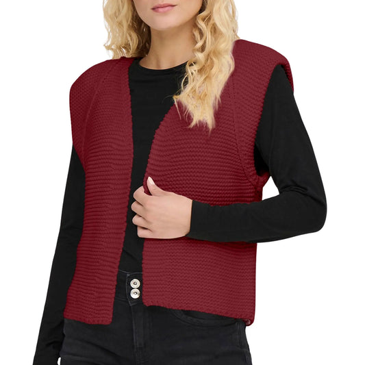 Only Louis Knit Vest (15307880-CABERNET) Women