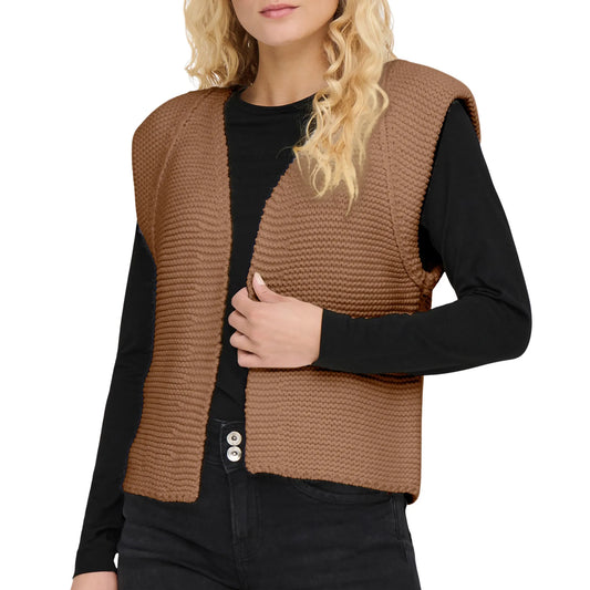 Only Louis Knit Vest (15307880-TOASTEDCOCO) Women