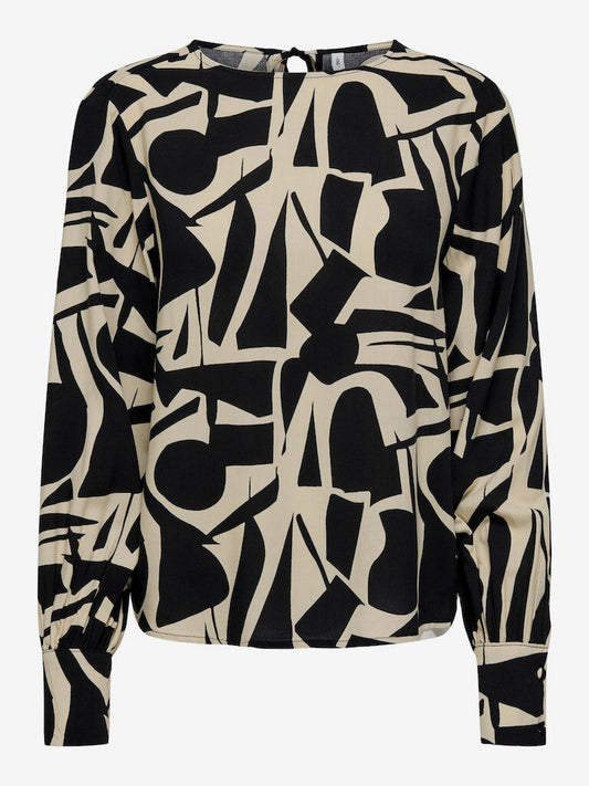 Only Patterned Blouse Halia Beige (15315987-4029732) Women