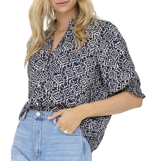 Only Raya 3/4 Blouse (15332997-NGHTSKADENA) Women