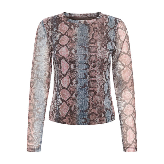 Only Nova Mesh Top (15357642-OMBREBLUE) Women