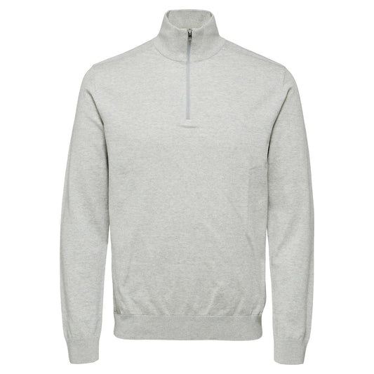 Selected Berg Half Zip Pullover (16074687-LIGHTGREYM) Men