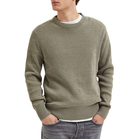 Selected Rodney Sweater (16087978-VETIVER) Men