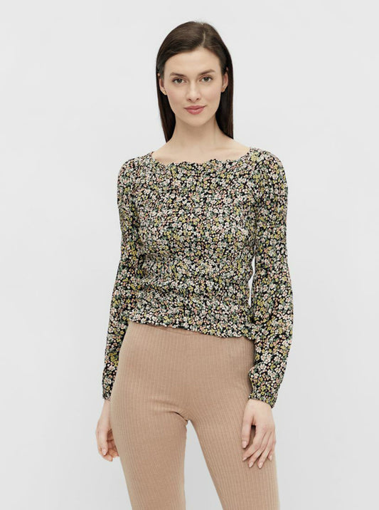 Pieces Floral Blouse Black (17114127-1546951) Women