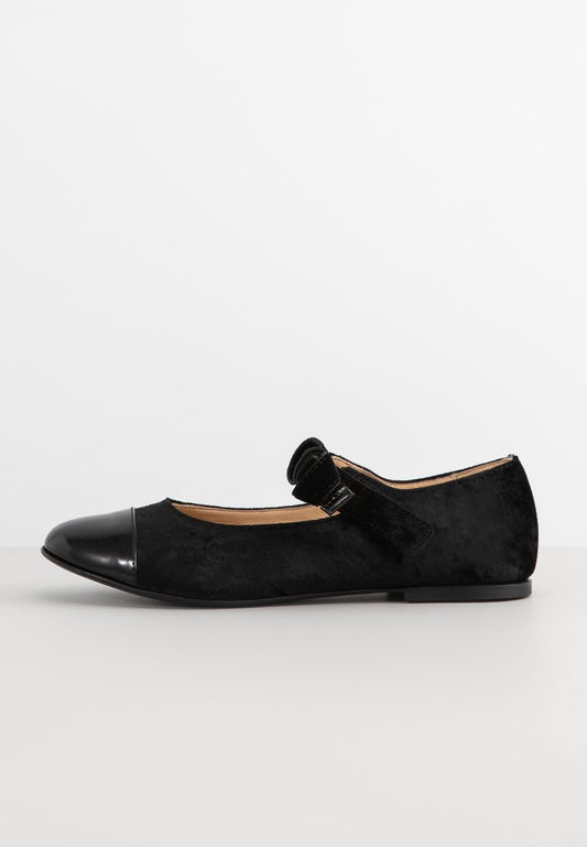 Elie Saab VELVET MARY JANE WITH BOW EMBELLISHED black (ZZO2LMX05-Q00) Kids