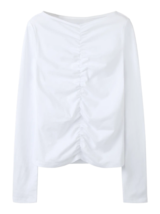 Bira Long Sleeve Slim Top Cloud Dancer (13261011) Kids