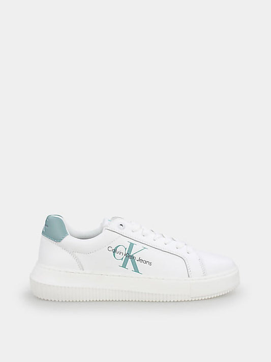 Calvin Klein Leather Sneaker White / Mint Women