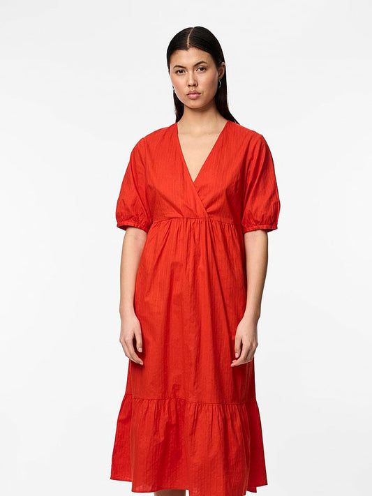 Pieces Dress Orange Women
