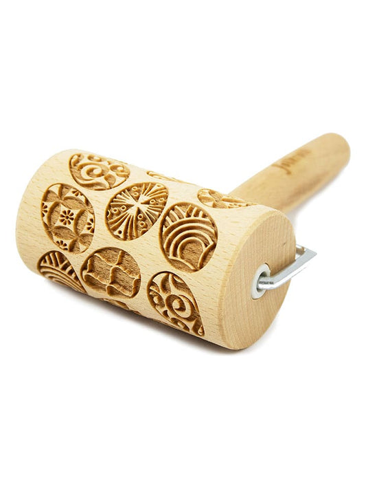 FOLKROLL Mini Rolling Pin "Easter egg" Natural Unisex