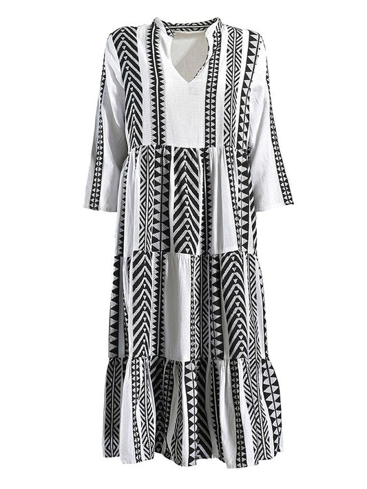 BLE Dress Black / White Women