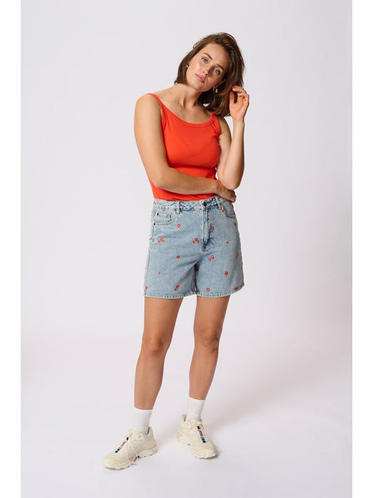 Kaffe Denim Shorts Light Blue Women