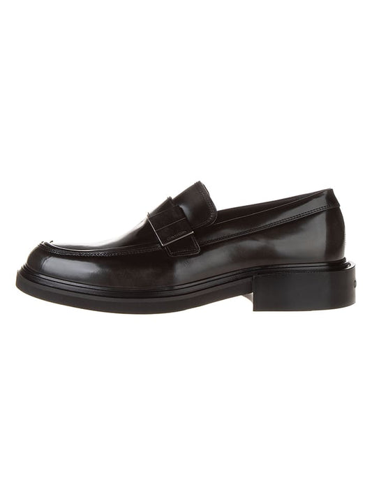 Calvin Klein Leather Moccasins Black Men