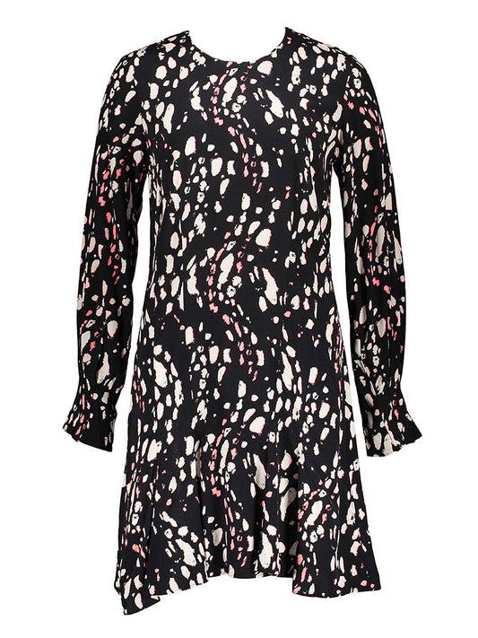 TAIFUN Dress Black / Cream Women
