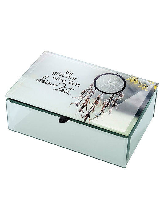GILDE Jewellery Box "Es gibt nur eine Zeit, deine Zeit" Silver (L)10 cm Unisex