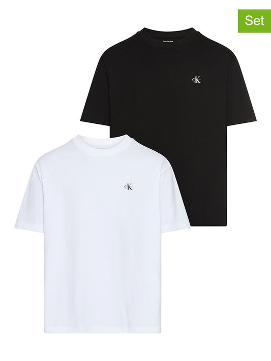 Calvin Klein 2-Piece Set: Shirt White / Black Men