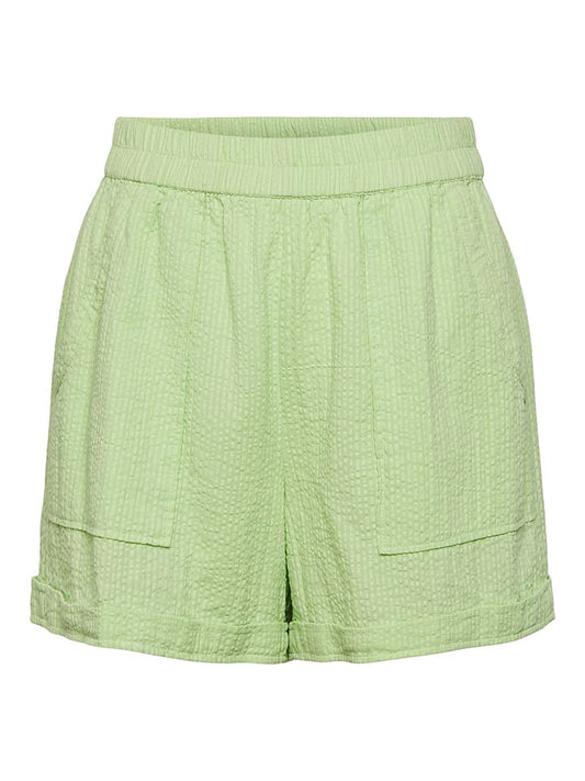 Pieces Shorts Green Women