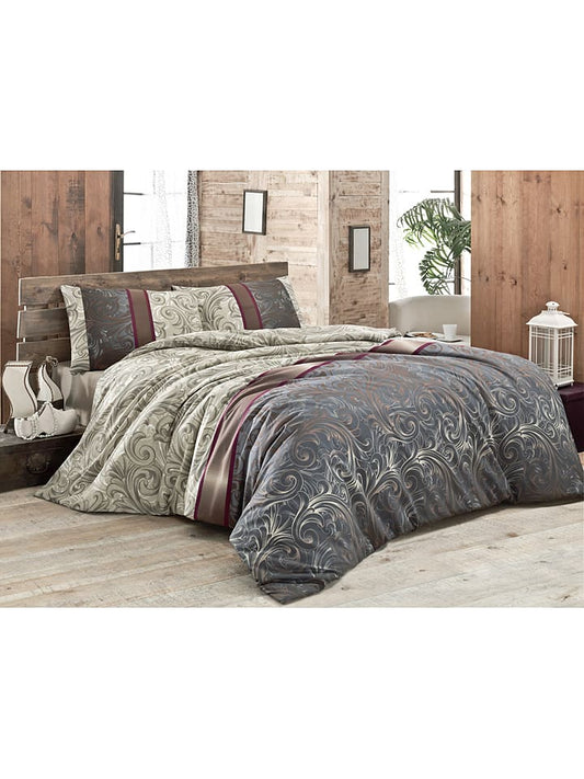 Sweet Home Bedding Set "Hürrem" Grey / Beige Unisex