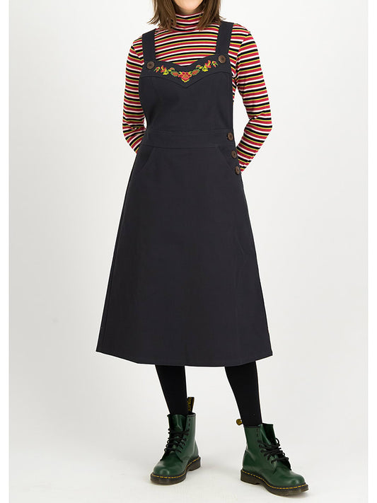 Blutsgeschwister Pinafore Dress "Power Pinafore" Black Women